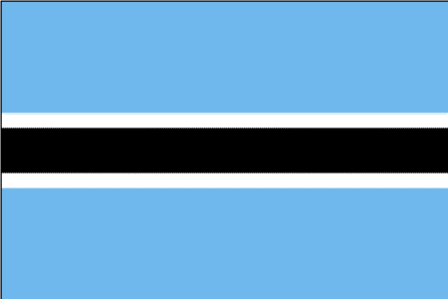 ธงชาติประเทศบอตสวานา Botswana