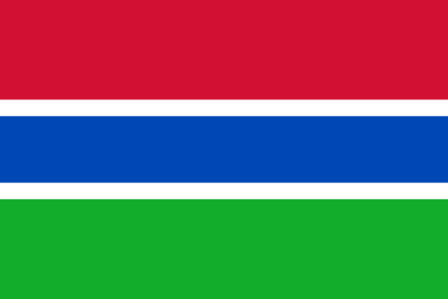 ธงชาติประเทศแกมเบีย The Gambia