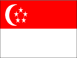 ธงชาติประเทศสิงคโปร์ Singapore