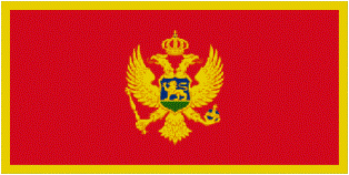 ธงชาติประเทศมอนเตเนโกร Montenegro