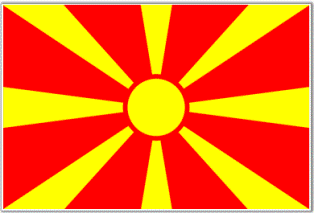 ธงชาติประเทศมาซิโดเนีย Macedonia