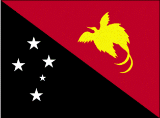 ธงชาติประเทศปาปัวนิวกินี Papua New Guinea