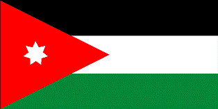 ธงชาติประเทศจอร์แดน Jordan