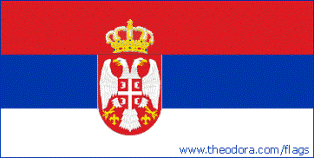 ธงชาติประเทศเซอร์เบีย Serbia