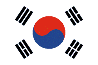 ธงชาติประเทศเกาหลีใต้ South Korea
