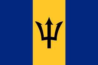 ธงชาติประเทศบาร์เบโดส Barbados