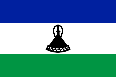ธงชาติประเทศเลโซโท Lesotho